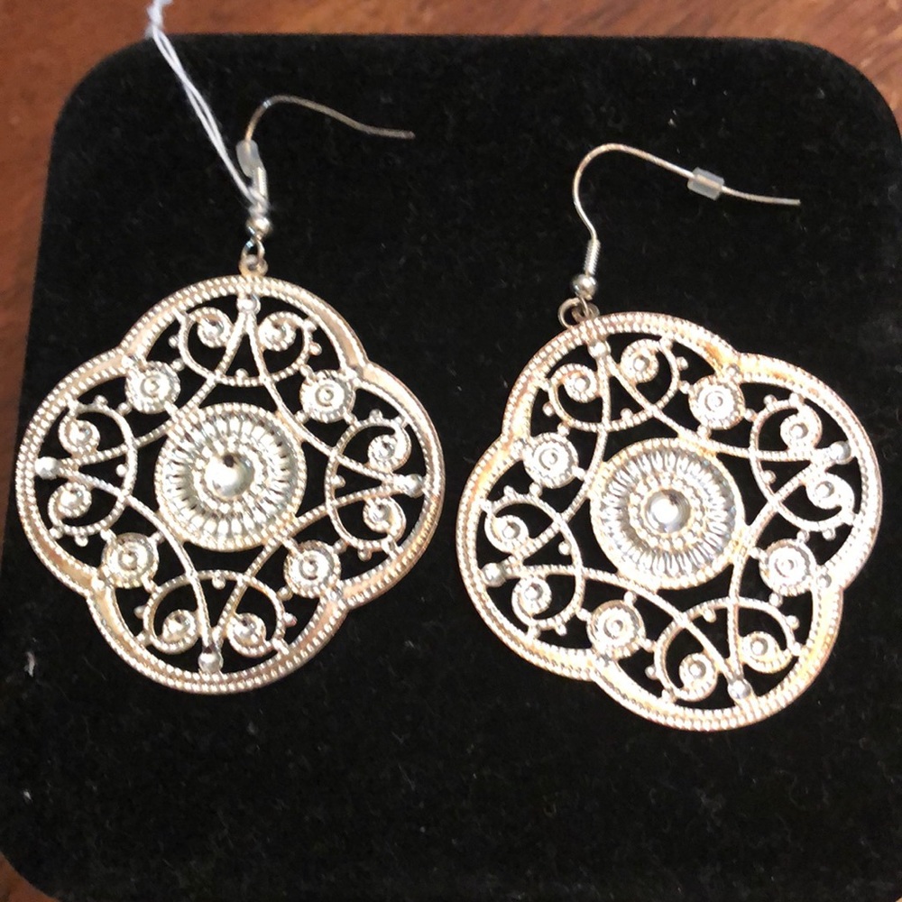 Silver earrings